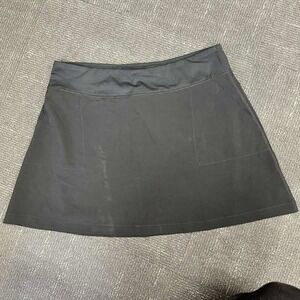 Lands' End Women's Black Athletic‎ Skirt Size L Golf Tennis Activewear